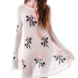 Wildfox Just For You White Label Rose Dress